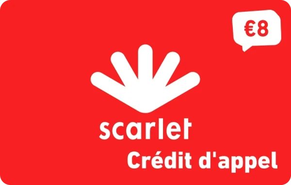 Scarlet crédit d'appel 8 €