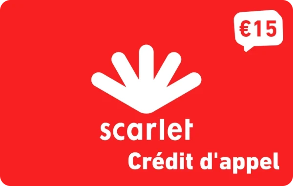Scarlet crédit d'appel 15 €