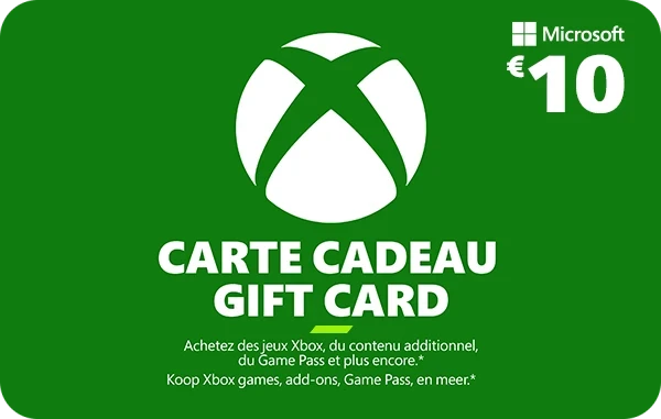 Xbox Carte Cadeau 10 €