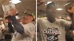 Atlanta Braves Soak Locker Room in Booze to Celebrate World Series Wi