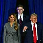 Barron Trump's Surprise Appearance on Melania's Lap: a Rare Moment Captured