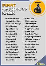 Dark Humor in Call of Duty Names