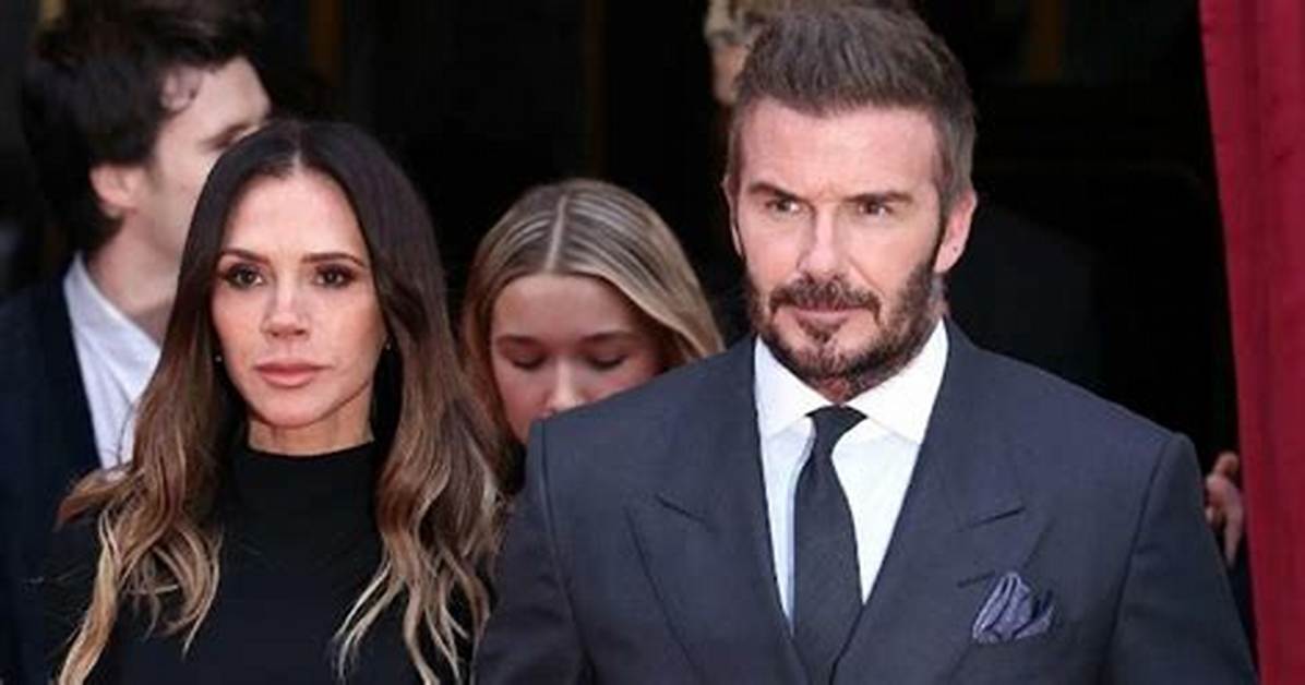 David Beckham Fans Spot Funny Detail in Family Photo as He Stands on Tip Toes to Be Same Height as S ·