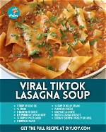 Deliciously Easy Tik Tok Lasagna Soup Recipe