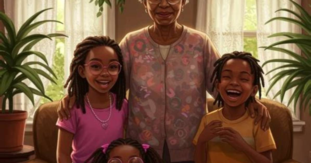 Devoted Grandmother to Her Three Grandchildren