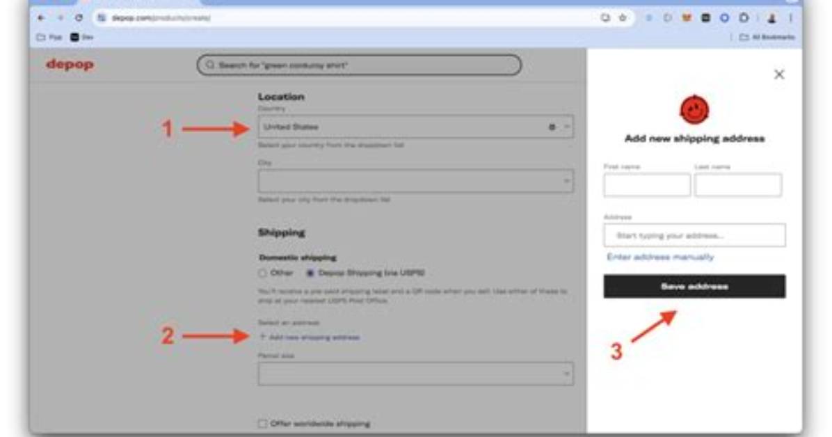 How to Change Address on Depop