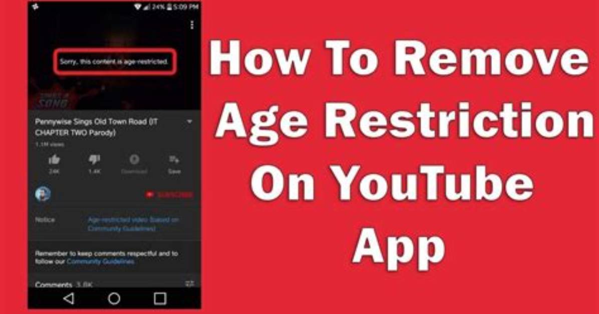 How to Remove Age Restriction on Youtube