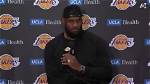 Lebron James Does Lakers Postgame Interview in Nothing but Towel