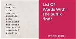 List of Words Starting with 'Ind'