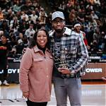 Nicole Mitchell and Donovan Mitchell Sr.
