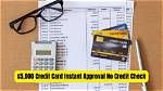 No Credit Check Credit Cards Instant Approval No Deposit in U. S.