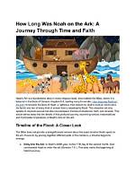Noah Atwood's Journey Through Time