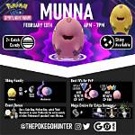 Pokemon Go Spotlight Hour Munna, Munna Can Be Shiny