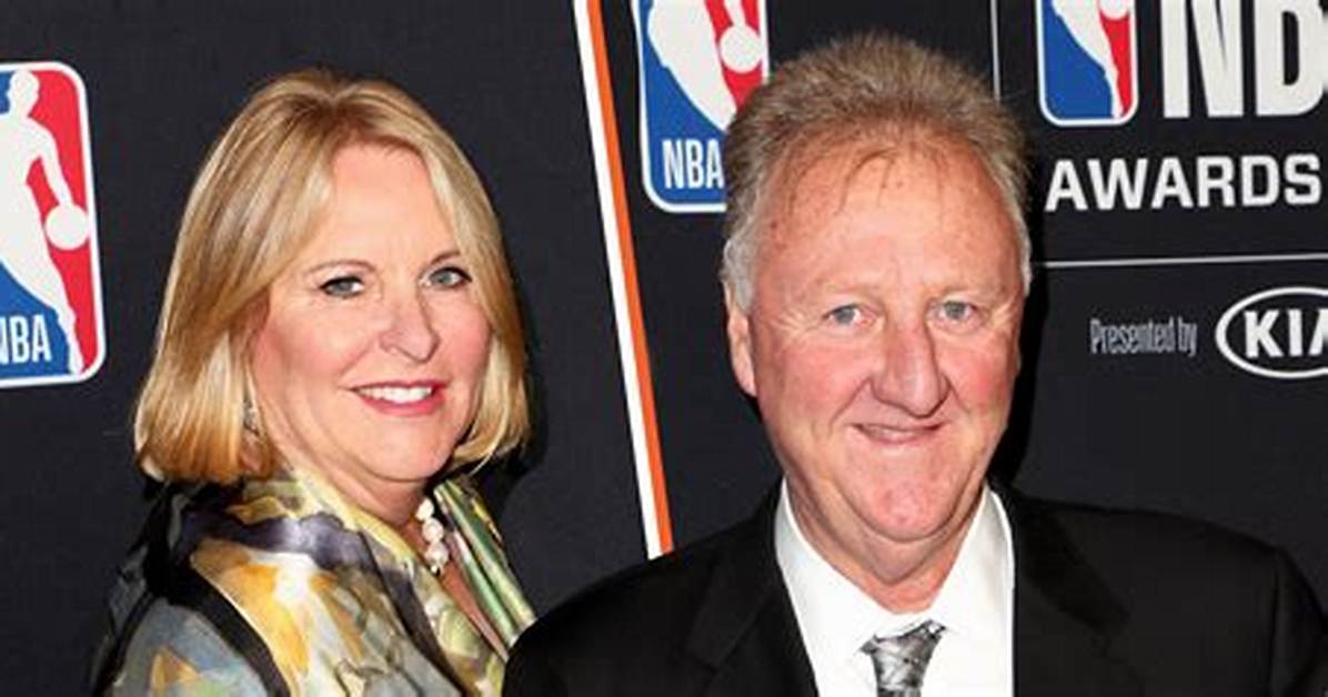 See Larry Bird and His Wife in a Rare Photo