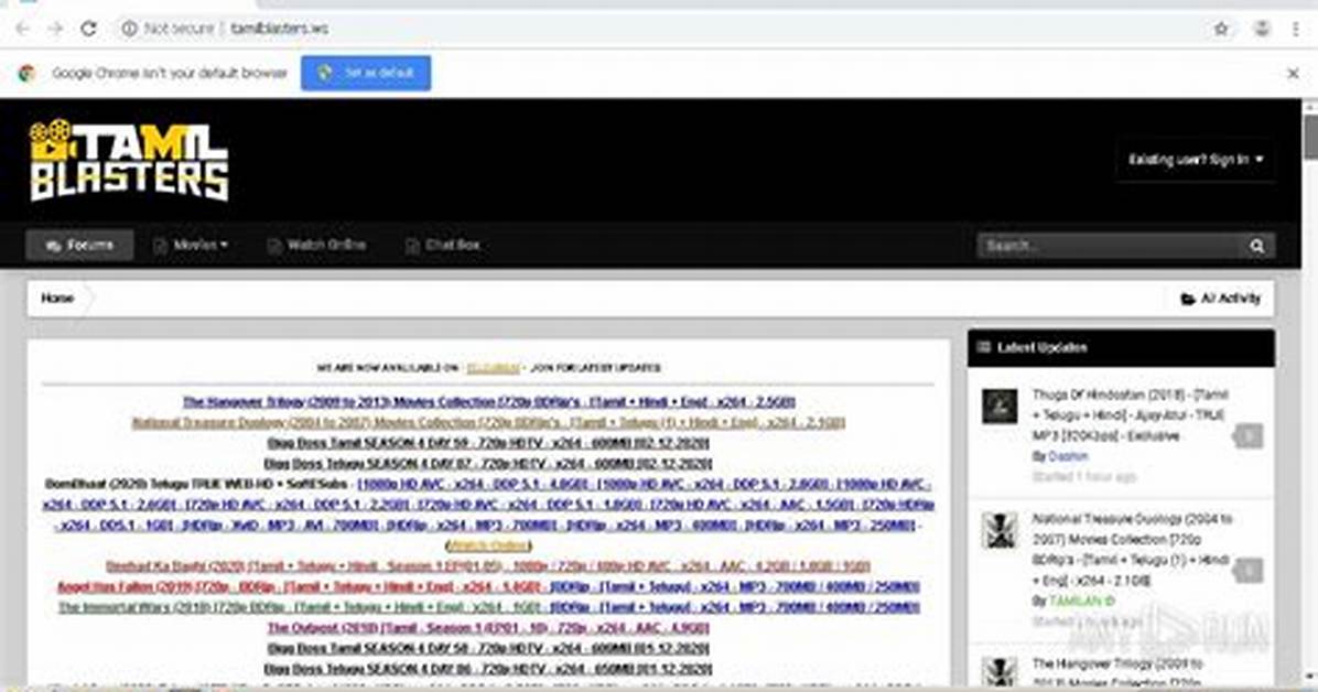 Tamilblasters Forum: Your Ultimate Guide to the World of Tamil Movies