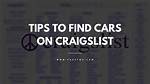 Tips for Finding the Perfect Craigslist Car or Truck in San Francisco