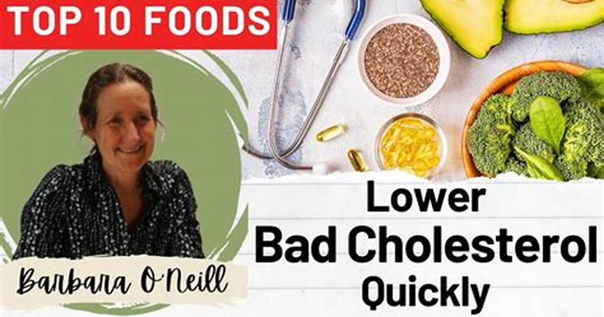 Understanding Barbara O'neill and Cholesterol: a Holistic Approach